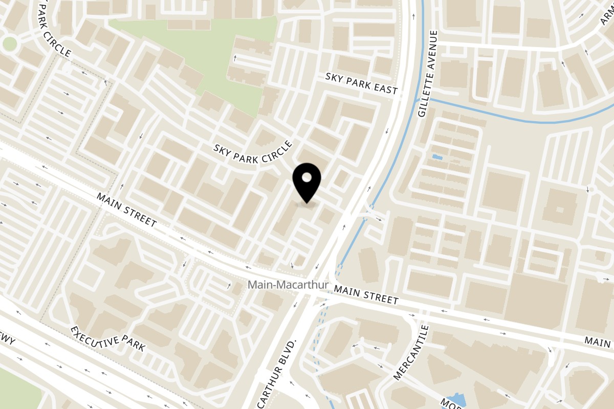 Map showing the location of Cluck Kitchen Cluck Kitchen - Irvine on 17915 MacArthur Blvd in Irvine